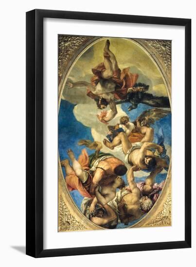 Jupiter Expelling the Vices-Paolo Veronese-Framed Giclee Print