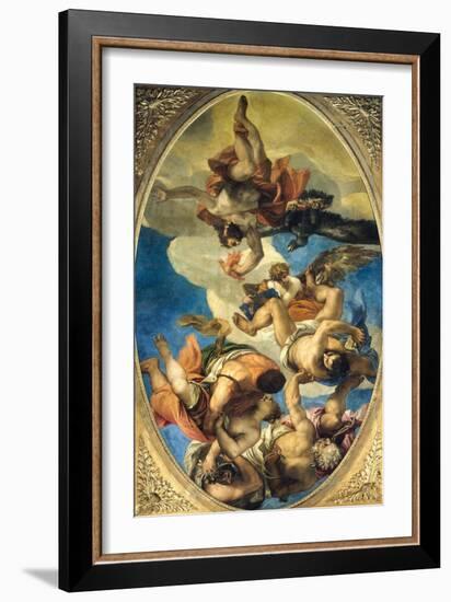 Jupiter Expelling the Vices-Paolo Veronese-Framed Giclee Print