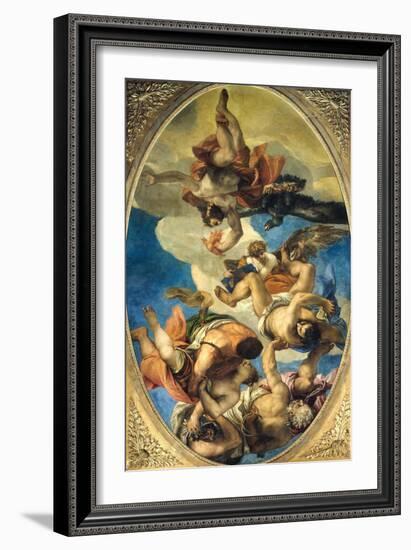 Jupiter Expelling the Vices-Paolo Veronese-Framed Giclee Print