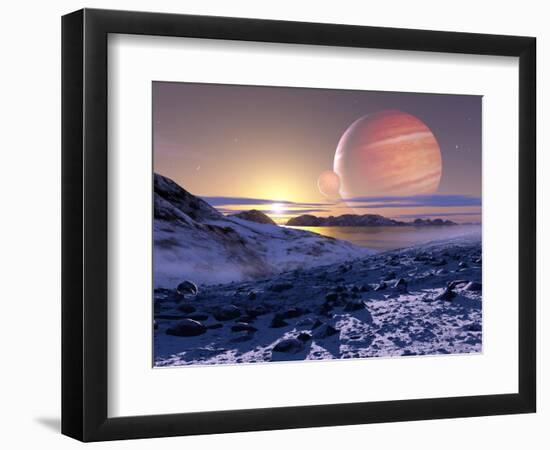 Jupiter From Europa, Artwork-Detlev Van Ravenswaay-Framed Premium Photographic Print