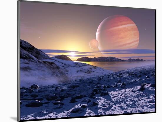 Jupiter From Europa, Artwork-Detlev Van Ravenswaay-Mounted Premium Photographic Print