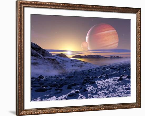 Jupiter From Europa, Artwork-Detlev Van Ravenswaay-Framed Photographic Print