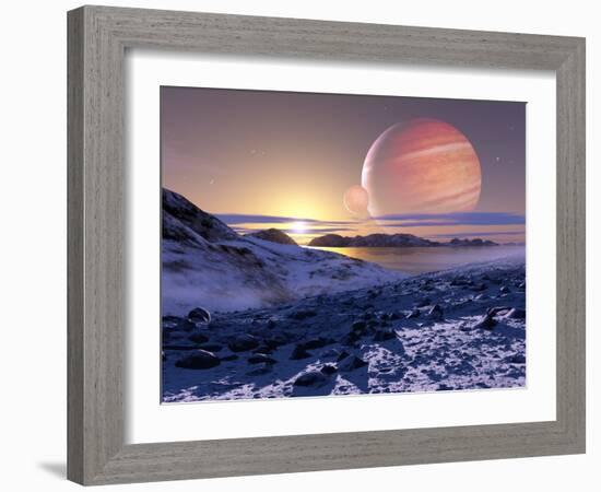 Jupiter From Europa, Artwork-Detlev Van Ravenswaay-Framed Photographic Print