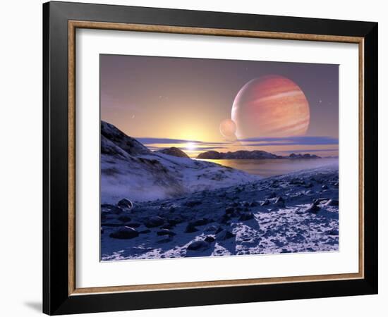 Jupiter From Europa, Artwork-Detlev Van Ravenswaay-Framed Photographic Print