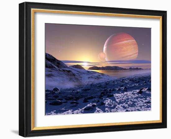 Jupiter From Europa, Artwork-Detlev Van Ravenswaay-Framed Photographic Print