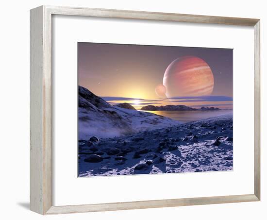 Jupiter From Europa, Artwork-Detlev Van Ravenswaay-Framed Photographic Print