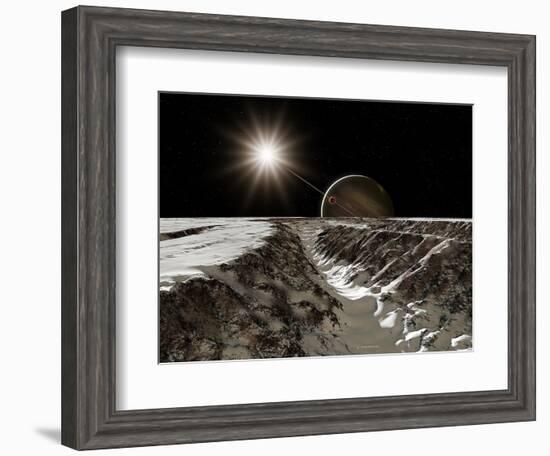 Jupiter From Europa-Detlev Van Ravenswaay-Framed Premium Photographic Print