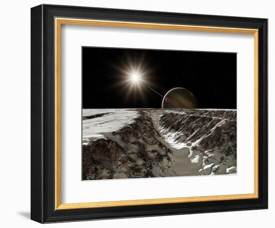 Jupiter From Europa-Detlev Van Ravenswaay-Framed Premium Photographic Print