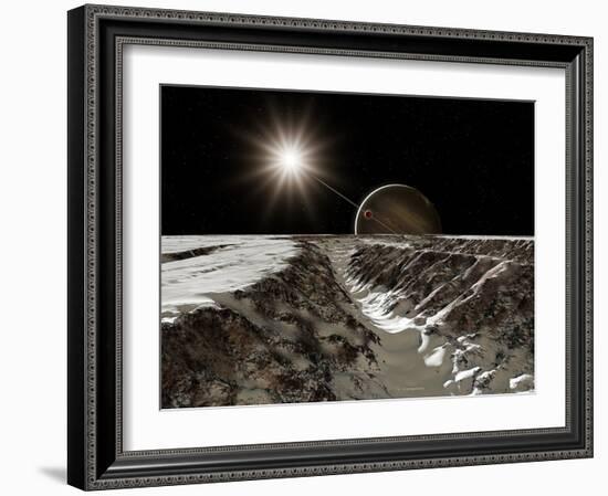 Jupiter From Europa-Detlev Van Ravenswaay-Framed Photographic Print
