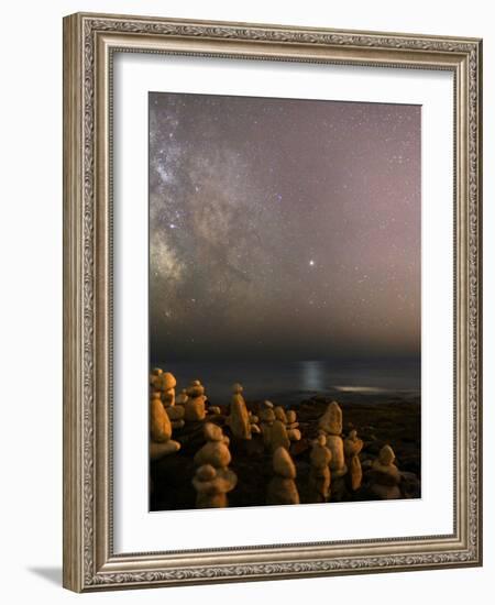 Jupiter In Scorpius Over a Beach-Laurent Laveder-Framed Photographic Print