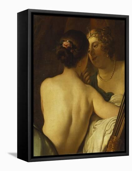 Jupiter in the Guise of Diana Seducing Callisto-Gerrit van Honthorst-Framed Premier Image Canvas