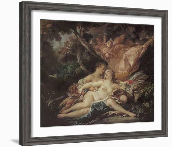 Jupiter in the Guise of Diana-Francois Boucher-Framed Art Print