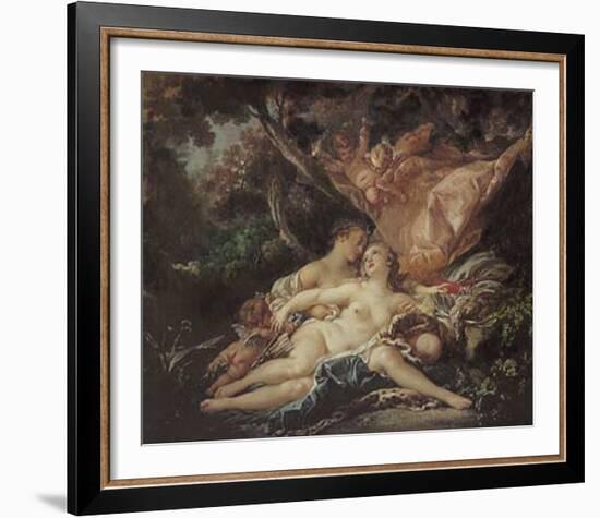 Jupiter in the Guise of Diana-Francois Boucher-Framed Art Print