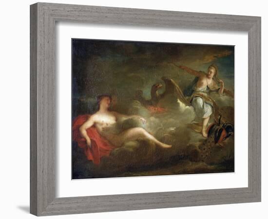 Jupiter, Juno and Io, 1710s-Jean-Marc Nattier-Framed Giclee Print