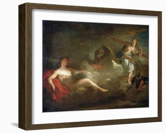 Jupiter, Juno and Io, 1710s-Jean-Marc Nattier-Framed Giclee Print