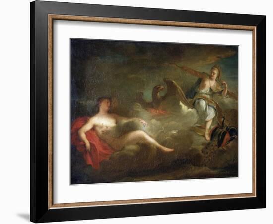 Jupiter, Juno and Io, 1710s-Jean-Marc Nattier-Framed Giclee Print