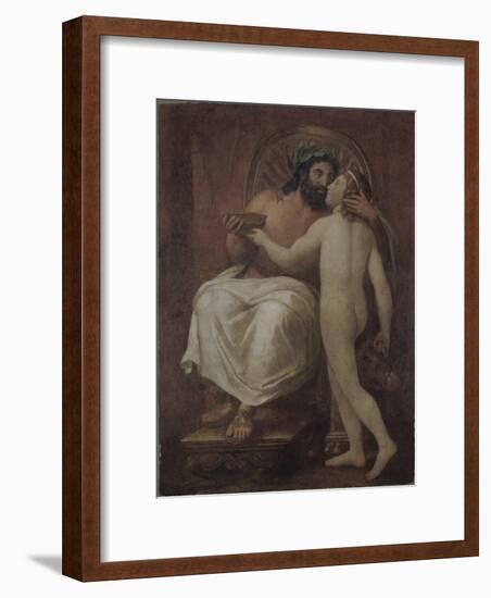 Jupiter Kissing Ganymede-Anton Raphael Mengs-Framed Giclee Print