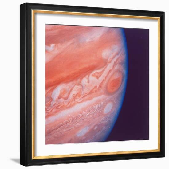 Jupiter's Great Red Spot During Late Jovian Afternoon, Photographed by Voyager 2 Spacecraft-null-Framed Photographic Print