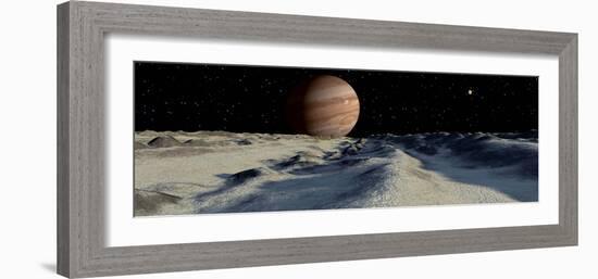 Jupiter's Large Moon, Europa, is Covered by a Thick Crust of Ice-Stocktrek Images-Framed Photographic Print