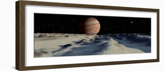 Jupiter's Large Moon, Europa, is Covered by a Thick Crust of Ice-Stocktrek Images-Framed Photographic Print