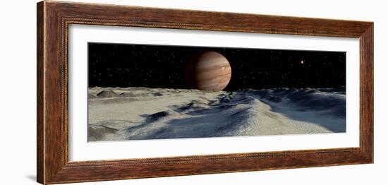 Jupiter's Large Moon, Europa, is Covered by a Thick Crust of Ice-Stocktrek Images-Framed Photographic Print