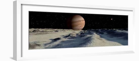 Jupiter's Large Moon, Europa, is Covered by a Thick Crust of Ice-Stocktrek Images-Framed Photographic Print