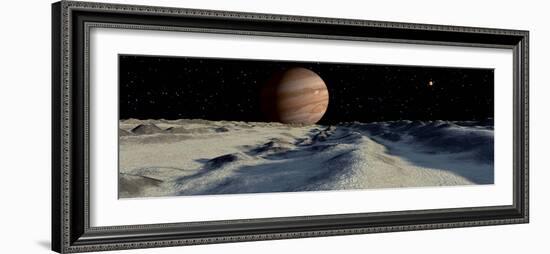 Jupiter's Large Moon, Europa, is Covered by a Thick Crust of Ice-Stocktrek Images-Framed Photographic Print