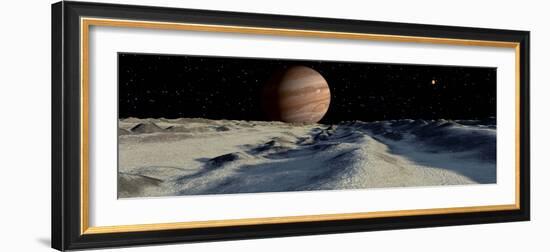 Jupiter's Large Moon, Europa, is Covered by a Thick Crust of Ice-Stocktrek Images-Framed Photographic Print