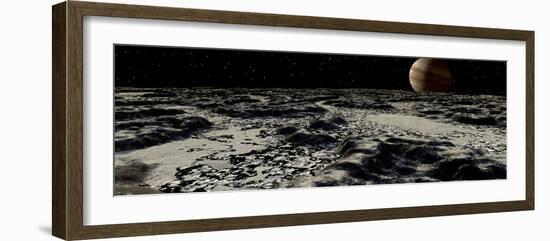 Jupiter's Moon, Europa, Covered by a Thick Crust of Ice-Stocktrek Images-Framed Photographic Print