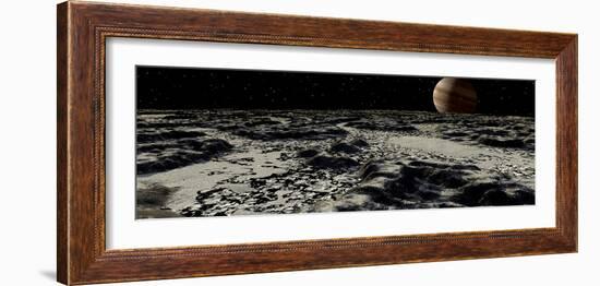 Jupiter's Moon, Europa, Covered by a Thick Crust of Ice-Stocktrek Images-Framed Photographic Print