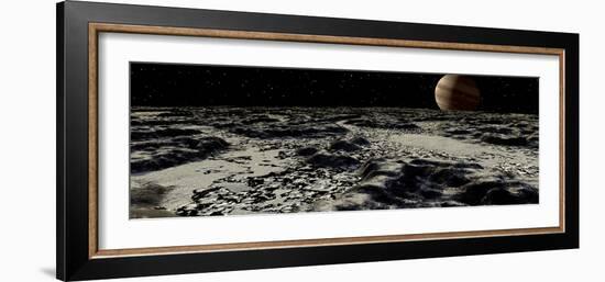 Jupiter's Moon, Europa, Covered by a Thick Crust of Ice-Stocktrek Images-Framed Photographic Print