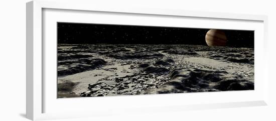 Jupiter's Moon, Europa, Covered by a Thick Crust of Ice-Stocktrek Images-Framed Photographic Print