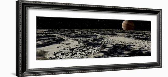 Jupiter's Moon, Europa, Covered by a Thick Crust of Ice-Stocktrek Images-Framed Photographic Print