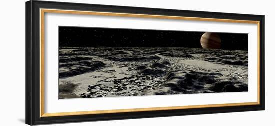 Jupiter's Moon, Europa, Covered by a Thick Crust of Ice-Stocktrek Images-Framed Photographic Print