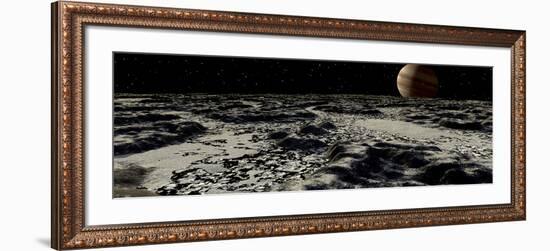 Jupiter's Moon, Europa, Covered by a Thick Crust of Ice-Stocktrek Images-Framed Photographic Print