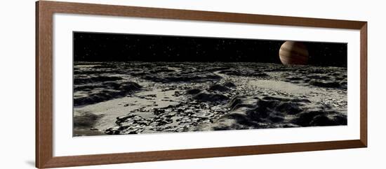 Jupiter's Moon, Europa, Covered by a Thick Crust of Ice-Stocktrek Images-Framed Photographic Print
