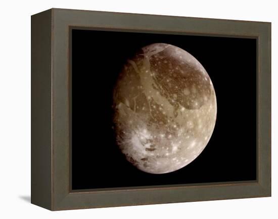 Jupiter's Moon Ganymede-null-Framed Premier Image Canvas