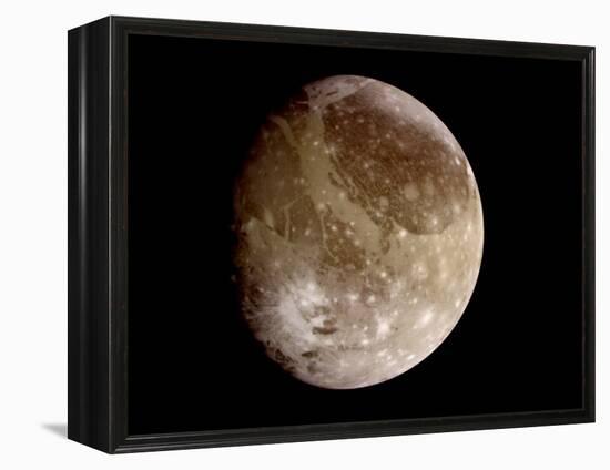 Jupiter's Moon Ganymede-null-Framed Premier Image Canvas