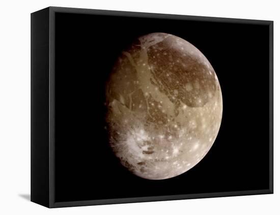 Jupiter's Moon Ganymede-null-Framed Premier Image Canvas