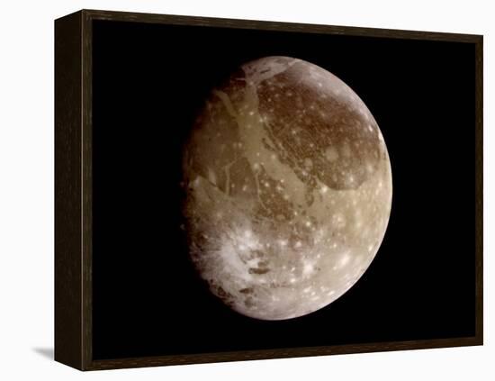 Jupiter's Moon Ganymede-null-Framed Premier Image Canvas