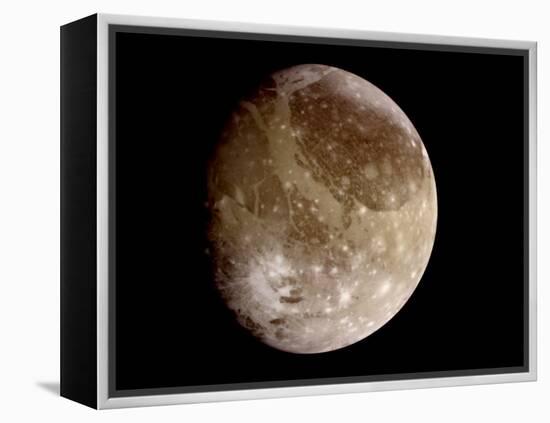 Jupiter's Moon Ganymede-null-Framed Premier Image Canvas