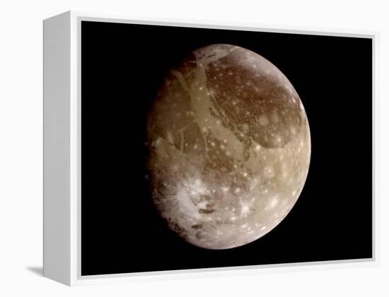 Jupiter's Moon Ganymede-null-Framed Premier Image Canvas