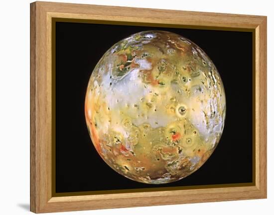 Jupiter's Moon Io Seen by Galileo-null-Framed Premier Image Canvas