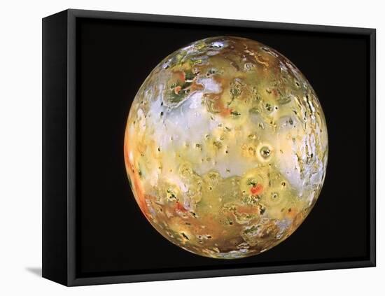 Jupiter's Moon Io Seen by Galileo-null-Framed Premier Image Canvas