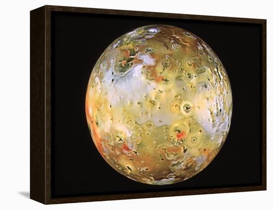 Jupiter's Moon Io Seen by Galileo-null-Framed Premier Image Canvas