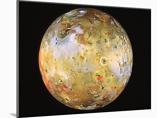 Jupiter's Moon Io Seen by Galileo-null-Mounted Photographic Print