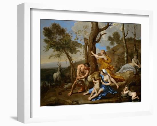 Jupiter's Nourishment, 1636-1637-Nicolas Poussin-Framed Giclee Print