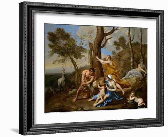 Jupiter's Nourishment, 1636-1637-Nicolas Poussin-Framed Giclee Print