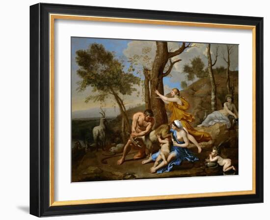 Jupiter's Nourishment, 1636-1637-Nicolas Poussin-Framed Giclee Print