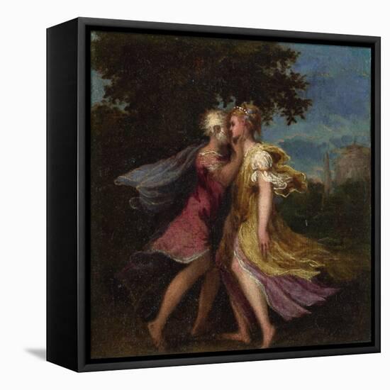 Jupiter Seducing Callisto, C. 1550-Andrea Schiavone-Framed Premier Image Canvas